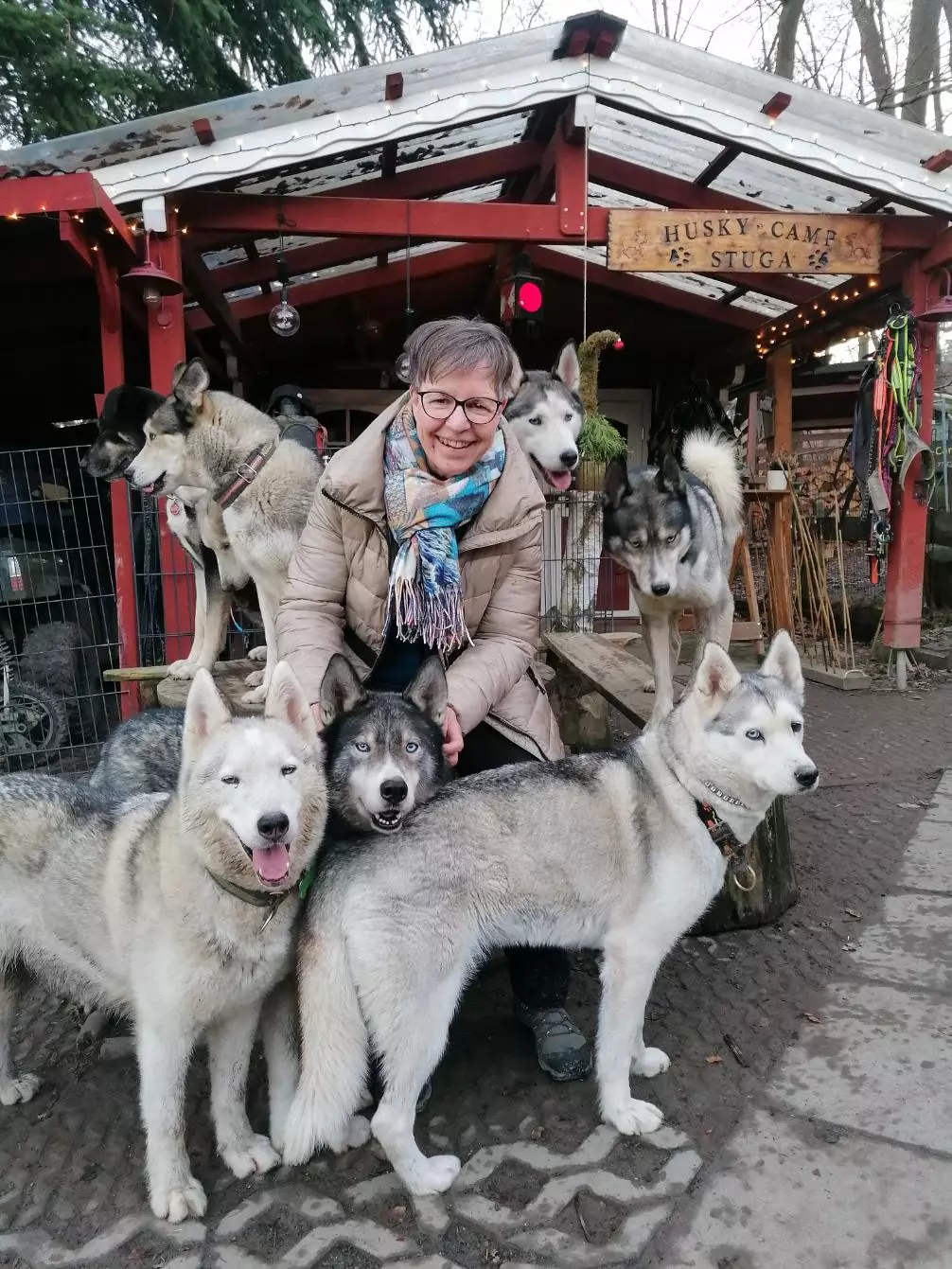 Ursula mit Husky